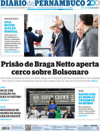 Capa do jornal Diario de Pernambuco 16/12/2024