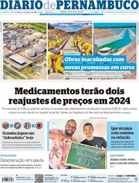 Capa do jornal Diario de Pernambuco 17/01/2024