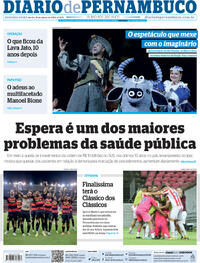 Capa do jornal Diario de Pernambuco 18/03/2024