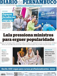 Capa do jornal Diario de Pernambuco 19/03/2024