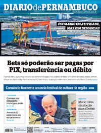 Capa do jornal Diario de Pernambuco 19/04/2024