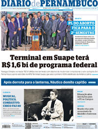 Capa do jornal Diario de Pernambuco 19/06/2024
