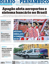 Capa do jornal Diario de Pernambuco 20/07/2024