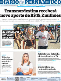 Capa do jornal Diario de Pernambuco 20/09/2024