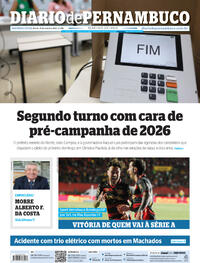 Capa do jornal Diario de Pernambuco 21/10/2024