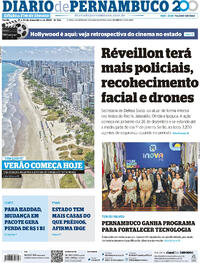 Capa do jornal Diario de Pernambuco 21/12/2024