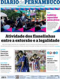 Capa do jornal Diario de Pernambuco 22/01/2024