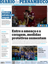 Capa do jornal Diario de Pernambuco 22/04/2024