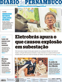 Capa do jornal Diario de Pernambuco 22/10/2024