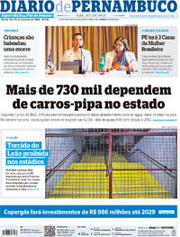 Capa do jornal Diario de Pernambuco 24/02/2024
