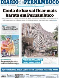 Capa do jornal Diario de Pernambuco 24/04/2024