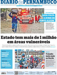 Capa do jornal Diario de Pernambuco 24/05/2024