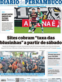 Capa do jornal Diario de Pernambuco 24/07/2024
