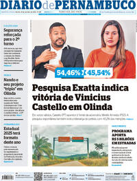 Capa do jornal Diario de Pernambuco 24/10/2024