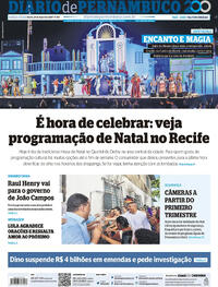 Capa do jornal Diario de Pernambuco 24/12/2024