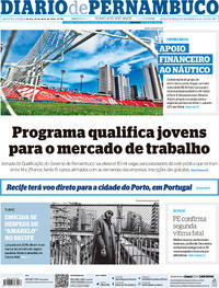 Capa do jornal Diario de Pernambuco 25/04/2024