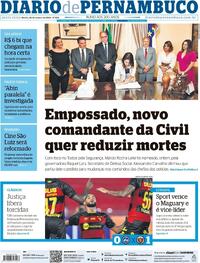 Capa do jornal Diario de Pernambuco 26/01/2024