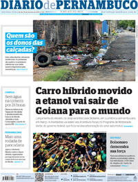 Capa do jornal Diario de Pernambuco 26/02/2024