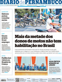 Capa do jornal Diario de Pernambuco 26/09/2024