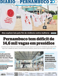 Capa do jornal Diario de Pernambuco 26/11/2024