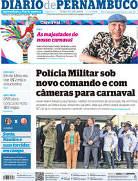 Capa do jornal Diario de Pernambuco 27/01/2024