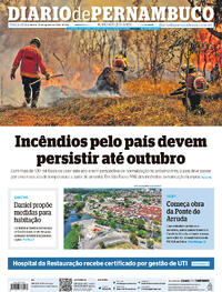 Capa do jornal Diario de Pernambuco 27/08/2024