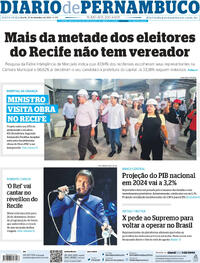 Capa do jornal Diario de Pernambuco 27/09/2024