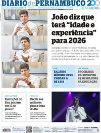Capa do jornal Diario de Pernambuco 27/12/2024