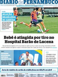 Capa do jornal Diario de Pernambuco 28/05/2024