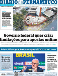 Capa do jornal Diario de Pernambuco 28/09/2024