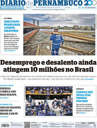 Capa do jornal Diario de Pernambuco 28/12/2024