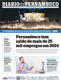 Capa do jornal Diario de Pernambuco 29/08/2024