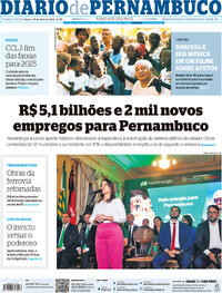 Capa do jornal Diario de Pernambuco 30/04/2024