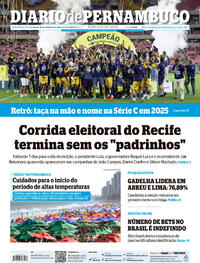 Capa do jornal Diario de Pernambuco 30/09/2024
