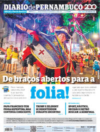 Capa do jornal Diario de Pernambuco 01/03/2025