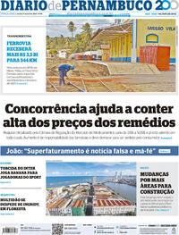 Capa do jornal Diario de Pernambuco 01/04/2025