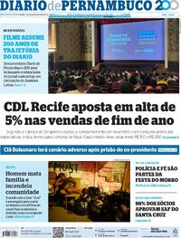 Capa do jornal Diario de Pernambuco 01/12/2025