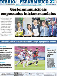 Capa Diario de Pernambuco 02/01/2025