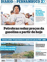 Capa do jornal Diario de Pernambuco 03/06/2025