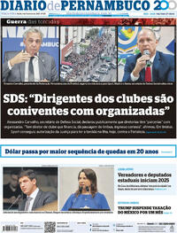 Capa do jornal Diario de Pernambuco 04/02/2025
