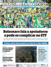 Capa do jornal Diario de Pernambuco 04/08/2025