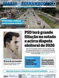 Capa do jornal Diario de Pernambuco 07/04/2025