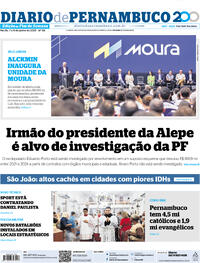Capa do jornal Diario de Pernambuco 07/06/2025