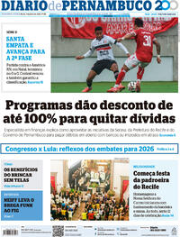 Capa do jornal Diario de Pernambuco 07/07/2025