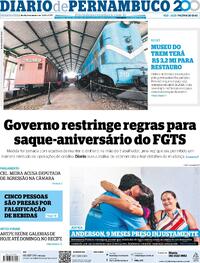 Capa do jornal Diario de Pernambuco 08/10/2025