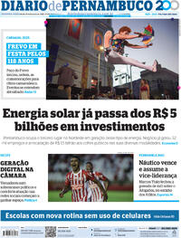 Capa do jornal Diario de Pernambuco 10/02/2025