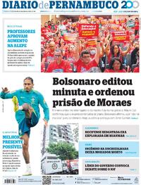 Capa do jornal Diario de Pernambuco 10/06/2025