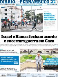 Capa do jornal Diario de Pernambuco 10/10/2025