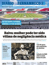 Capa do jornal Diario de Pernambuco 11/01/2025