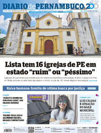 Capa do jornal Diario de Pernambuco 11/02/2025